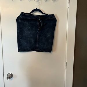 Denim mini skirt